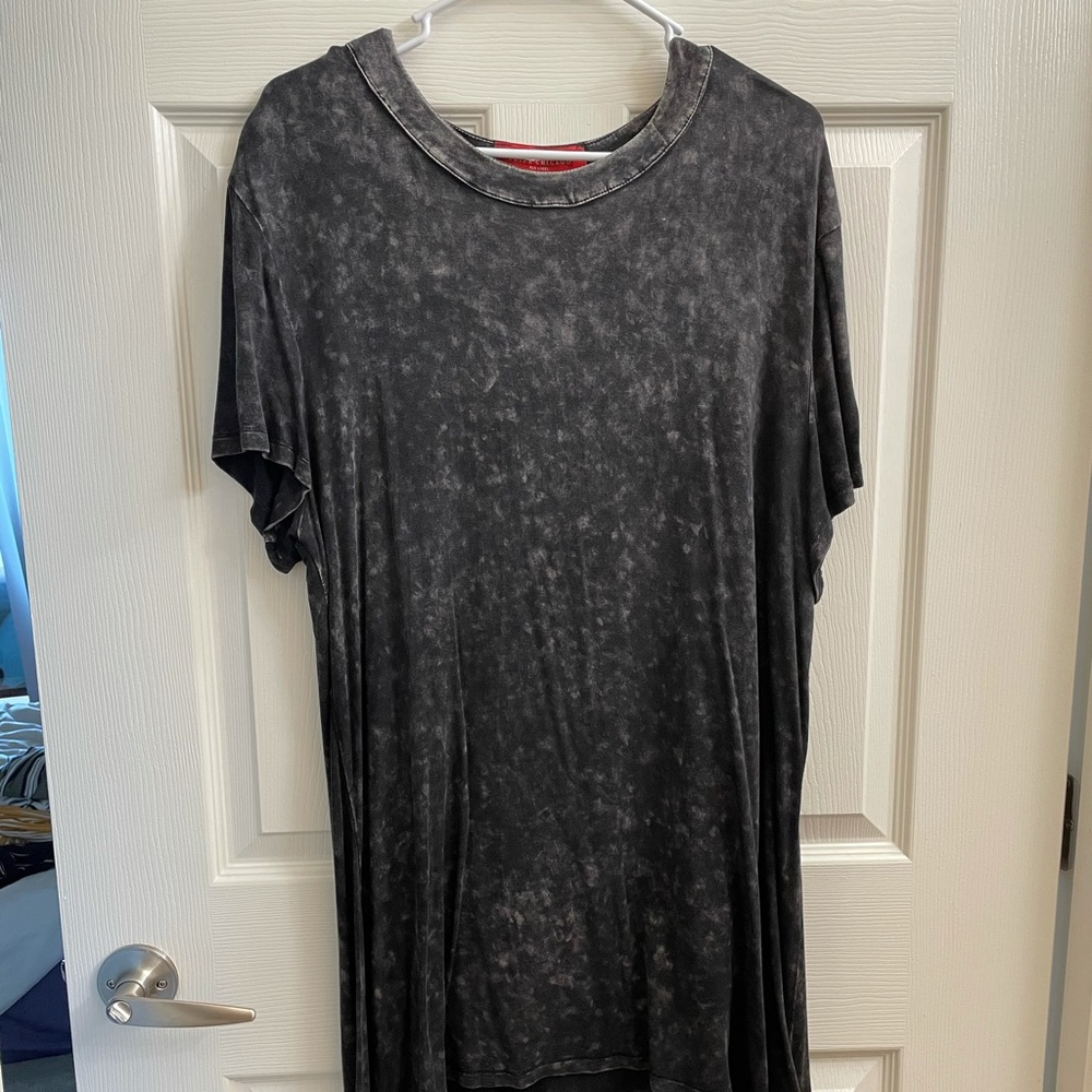 AKIRA Acid Wash T-shirt Dress with open back